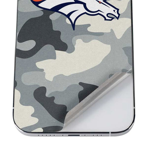 NFL Denver Broncos Camo iPhone 12 Pro Skin